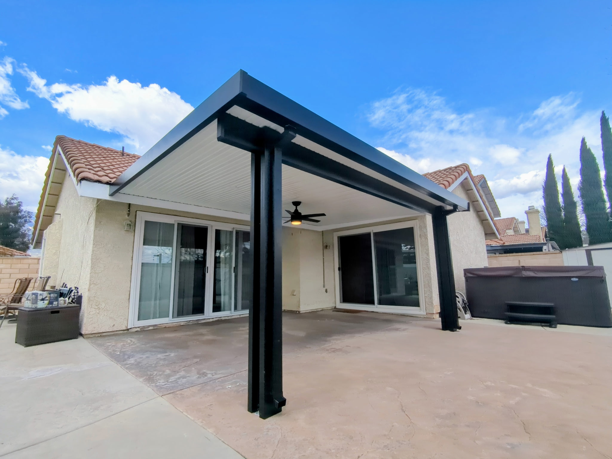 Beautiful custom patio cover by Eminent Patio Covers